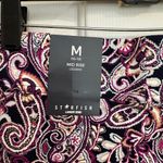 Lands' End  Starfish NEW Leggings Mid Rise Deep Sea Navy Paisley Size M (10-12) Photo 4