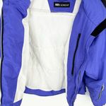 NILS Ski Jacket Size 10 Stowaway Hood Skiwear Zipper Front Blue Photo 10