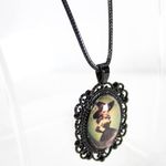 Handmade  Retro Cartoon Witch Pinup Necklace  – Gothic Charm Collection Photo 2