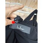 Lulus NWT  Amazing Presence Black Mesh Ruched Column Maxi Dress Gala Banquet Sz M Photo 6