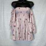 Free People  Lana Off The Shoulder Floral‎ Top in Cloud Berry Combo Size S Photo 3