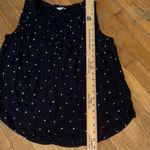 Sonoma  Black‎ Tank Top with White Star Pattern Size M Photo 8