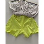 Lucky In Love Feeling Groovy Skort Skirt L Yellow Pink Smocked Golf Pickleball * Size L Photo 5