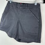 Spanx Twill Stretch Denim Shorts Sz Small Grey Tummy Shaping Photo 6