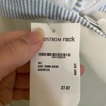 ONIA  Louisa Bikini Top Ruffle-Trimmed Striped Seersucker Swim Top Blue Size XS Photo 4