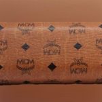 MCM Authentic  Name Brand Logo Monogram Clam Cognac Glasses Eyeglasses Hard Case  Italy Runway Shell High End Collectible Italian Original Photo 5