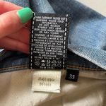 7 For All Mankind  Light Wash Skinny Straight Leg Jean Size 33 Photo 4