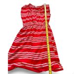 Old Navy Dress extra small, red and white striped sheer lined dress Photo 5