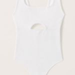 Abercrombie & Fitch Abercrombie Soft A&F Seamless Collection Rib Cut Out Tank Bodysuit Photo 1