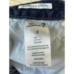 Seven7  Weekend Denim Shorts Blue Cotton Blend Zip Solid Size‎ 6 Photo 3