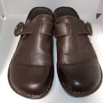 Björndal Bjorndal KellyAnne Leather Clogs Mules Buckle Slides 9 Kelly Anne Brown Leather Photo 1