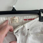 Alice + Olivia 180  White Straight Leg Jeans Size 25 Color White Photo 2