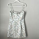 Danielle Bernstein  Size 8 Zippered Floral Spaghetti Strap Micro Dress pockets Photo 2
