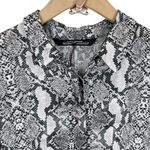 ZARA Woman Blogger Favorite Black and White Snakeskin Print Long Dress Size XS Photo 4