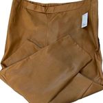 Sonoma  Denise Bidot faux leather straight leg pants in tobacco size 2X Photo 0