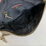 Elliot Lucca Messina silver metallic pewter leather 3 zip crossbody bag purse Photo 8