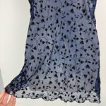 Victoria's Secret Vtg Victoria’s Secret Sheer Velvet Babydoll Slip Dress Sz Medium Navy Blue Black Photo 14