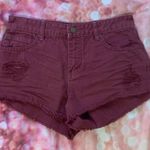 Billabong Maroon Jean Shorts Photo 0
