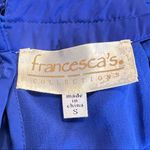 Francesca's Francesca’s Collections Blue Short Dress Center Ruffle Size Small Photo 10