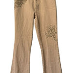 Ralph Lauren Lauren Jeans Co. Ralph Lauren Women’s Floral Bootcut Jeans Beige Size 8 Boho Photo 0