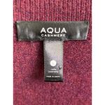 AQUA  Cashmere 100 Percent Cashmere V Neck Sweater Purple Berry Women’s Size L Photo 1