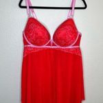 Auden Target red lace underwire babydoll nightie dress size XL Photo 1