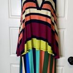 Maeve Anthropologie  Davina Sleeveless Multicolored Rainbow Overlay Dress… Photo 2