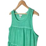 Olivia Sky New  Womens Size Medium Burnout Tiered Sleeveless Scoop Tank Green Photo 1
