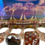 Alexander McQueen Mini Jewelled Crossbody Bag Holographic Pink PVC Leather Photo 10