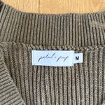 Petal and Pup  Knit Top Ribbed Sleeveless Size M Green Gray Photo 1