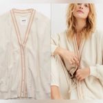 Aerie  Oversized Terry Cloth Button Cardigan Photo 1