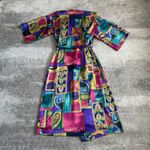 California Dynasty Robe Vintage Kimono Silky Satin Tie Front Front 80s 90s Retro Pink Size undefined Photo 7