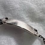 Cartier white 18k Gold identity Chain Bracelet Photo 6