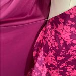 Dee Elly Elegant Asymmetrical Floral Wrap Dress in Pink Photo 2