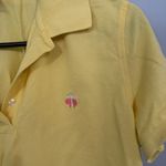 Brooks Brothers Vintage  346 Yellow Slim Fit Polo Shirt Women's Size Large Photo 1
