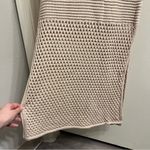 LaLavon Rosette Crochet Midi Dress Large Tan Photo 9