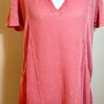 XCVI Edlyn Lightweight Cotton Linen Gauze Curved Hem Dress w/Pockets NWT Sz S Photo 0