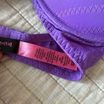 Betsey Johnson Betsy Johnson, purple cream, lace, trim, bow, cute bra, coquette Y2K 32D Photo 5