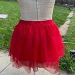 Spirit  Vibrant Red Skater Skirt large x-large XL L new tutu Photo 6