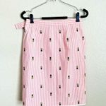 Brooks Brothers  Skirt Womens Size 2 Striped Pineapple Seersucker Belted Mini Photo 1