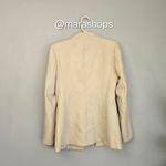 ZARA  Cream Inverted Lapel Long Blazer Jacket Photo 7