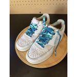 Nike Court Vision Low White Casual Shoes Sneakers Size 6.5 Women's Painted*** Photo 1
