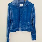 Offline By Aerie Size Small Blue Velour Hoodie Hooded Sweater Women's‎ Photo 0