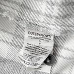 Outerknown Ladies Blanket Shirt Dress Flannel Plaid Grey White Size Small Long Photo 4