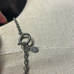 Victoria Cross Drop Pendant Necklace Morganite Tone Silver Photo 2