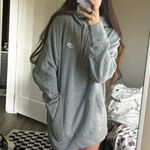 Nike Women's Grey and White Hoodie Photo 0