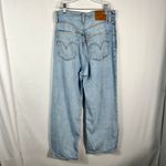 Levi's Ribcage Straight Ankle Crop Light Wash Button Fly Big E Re-release Jeans Photo 6