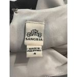 Sangria  Black Cream Contrast Dress Body con Sequin Cocktail Size 4 Photo 3