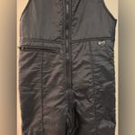 EUC Vintage Beconta Black Zip Up Snow Overalls size small Photo 2