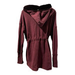 Free People  Westwood Hooded Cardigan Women Small Velvet Robe Boho Long Duster Photo 3